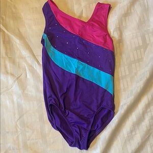 Danskin Kids Bodysuit in Pink, Blue, and Purple